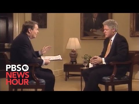 Bill Clinton tells Jim Lehrer there 'is no sexual relationship' with Monica Lewinsky