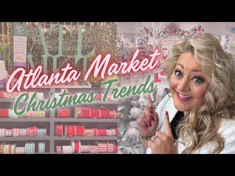 🎄Top Christmas Trends 2025 from Atlanta Market! MUST-HAVE Holiday Decor + Ribbon Tips!🎁✨
