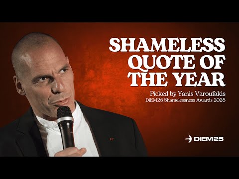 Yanis Varoufakis Picks the Most Shameless Quote of 2025