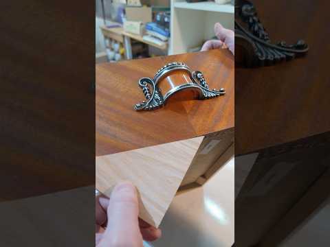 Creating book matched veneer for Art Deco furniture #woodworking #furnituremakeover #artdeco #diy