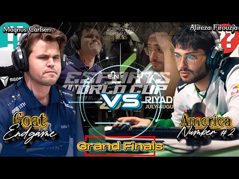 Magnus Carlsen VS Alireza Firouzja || Esport World Cup 2025, Grand Final, Game 1 - Game 2