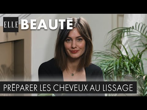 Préparer les cheveux au lissage avec des soins naturels ┃ELLE Beauté