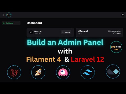 😱How to Build an Admin Panel with Filament 4 & Laravel 12 (Complete Guide)