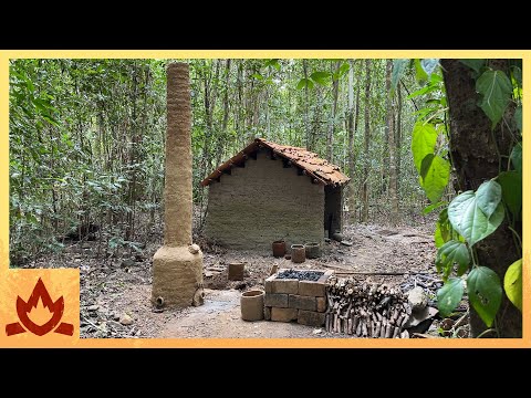 Primitive Technology: 2.5 m Natural draft furnace experiment