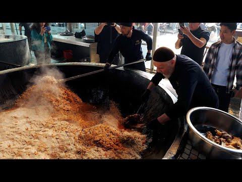 Delicious ! Online Uzbek Food Tour, Pilaf, Kebab | Uzbek Street Food