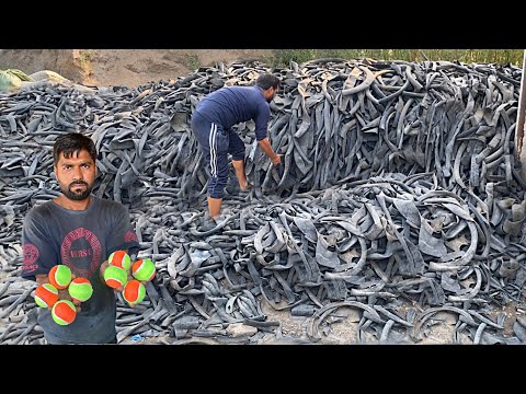 How Millions Old Tire Tubes Convert into Tennis Balls Through Recycling