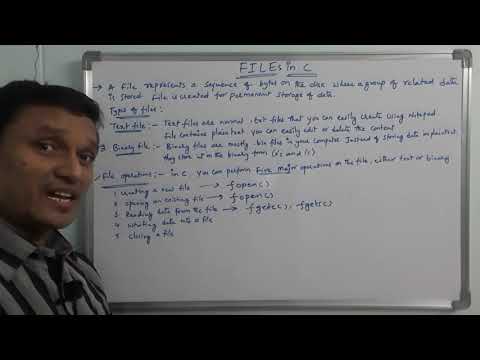 Files in c | File Handling(fopen(),fclose(),fgetc(),fgets(),fputc(),fputs(),fprintf(),fscanf()) | C
