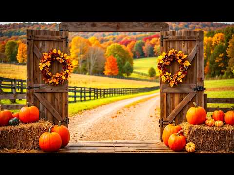 Autumn Pumpkin Farm, Peaceful Soothing Music 🍁 Relaxing Music to Calm Mind, Stress, Anxiety, Relax