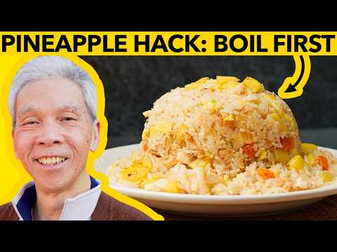 🍍 Pineapple Fried Rice, Cantonese Style! (菠蘿炒飯)