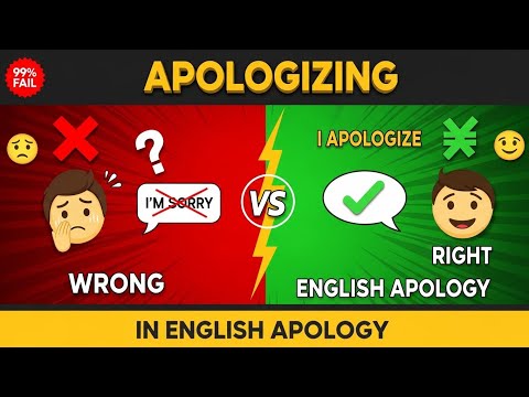 "You're Saying SORRY Wrong! ❌ Learn the RIGHT Way in English"