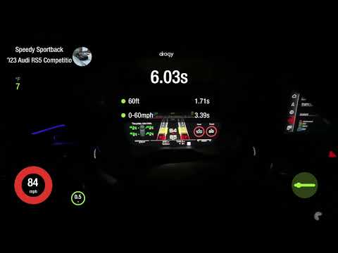 Stock 2023 Audi RS5 Competition 0 to 60 & 1/4Mile