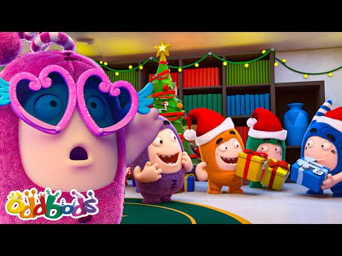 Newt Ruins Christmas | Oddbods | Superhero Cartoon for Kids | Moonbug Kids