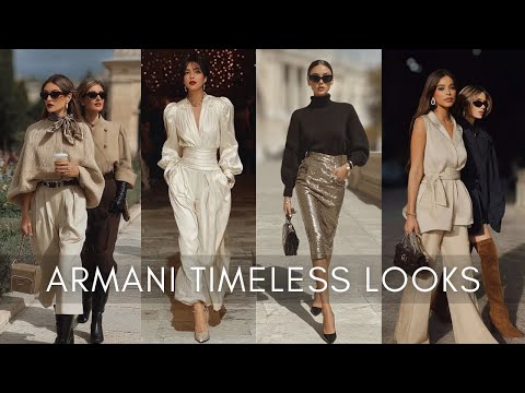 Giorgio Armani Fall/Winter 2026 | Golden Glamour Timeless Elegance Meets Luxury Style