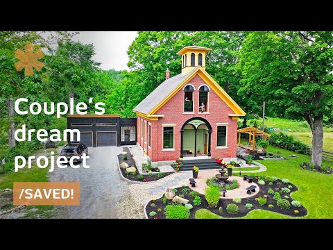 Old schoolhouse sat abandoned. Couple turns it into dream home