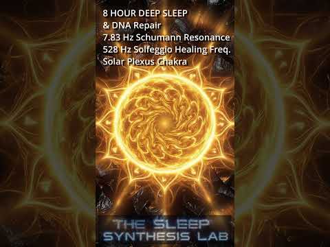 Healing & DNA Repair | 528Hz Miracle Tone | Relaxing Sleep Music | 8 hrs Solar Plexus Chakra