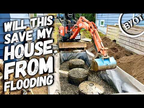 How To Install A Dry Well Drainage System // Start To Finish