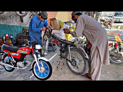 Complete Process Of a Assembling 125 Honda Motorcycle