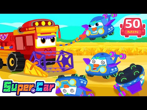 農田危機 🌾🚜｜農場出現大麻煩！｜自然災害 🌪️｜智慧與勇氣 💪｜兒童動畫 🎥｜超級汽車