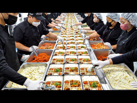 Fantastic korean food mass production and manufacturing process video - korean food factory