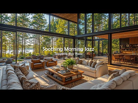 Soothing Morning Jazz In Tranquil Forest Ambience | Relaxing Jazz Music For Stress Relief & Studying