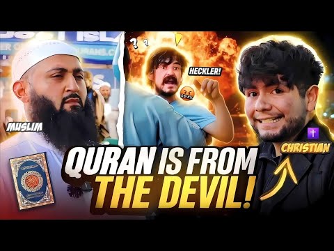 🤯✝️🔥HEATED DEBATE‼️Overconfident Christian Attacks the Qur’an.. INSTANTLY HUMBLED!
