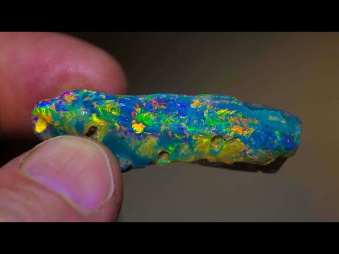  Rough Opal has color everywhere but does it cut?