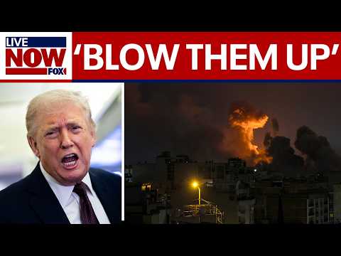 President Trump speaks to reporters on AF1 amid Iran conflict