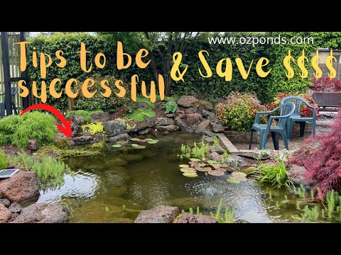 Save money building a pond
