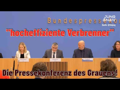 Die Mär vom HOCHEFFIZIENTEN Verbrenner: Die Regierungspressekonferenz des Grauens!