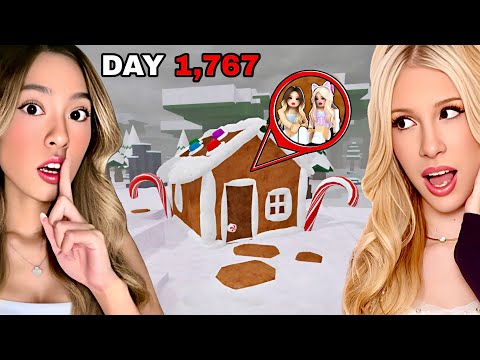 We Survived In A GINGERBREAD HOUSE For 99 Nights in The Forest..