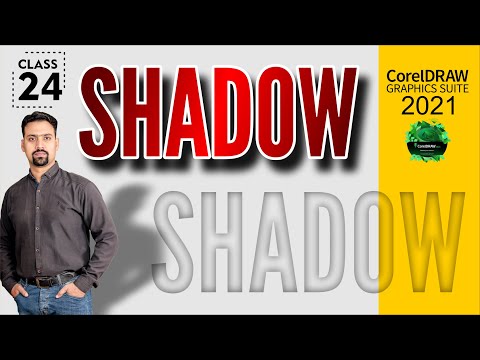 Drop Shadow Tool & Inner Shadow in Coreldraw 2021 | Class # 24 | Urdu / Hindi