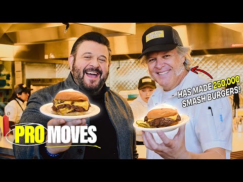 Smash Burger Master Class with George Motz and Adam Richman | Pro Moves