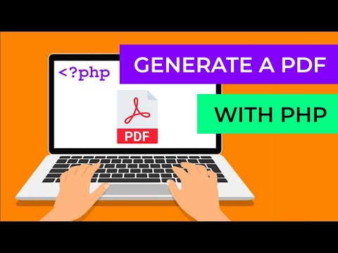 Generate a PDF with PHP
