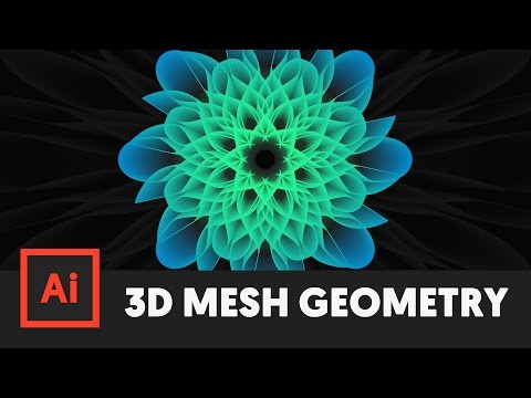 3D Geometric Mesh Tool - Adobe Illustrator Tutorial