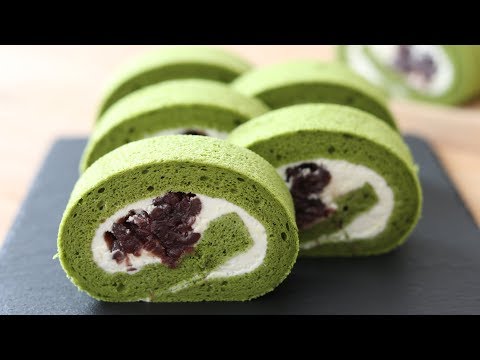 Matcha Swiss Roll Cake