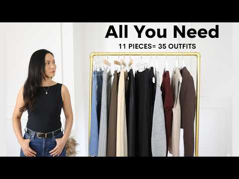 I'm 5'2- Here's 35 Oufits Using 11 Pieces (Fall Capsule Wardrobe Guide)