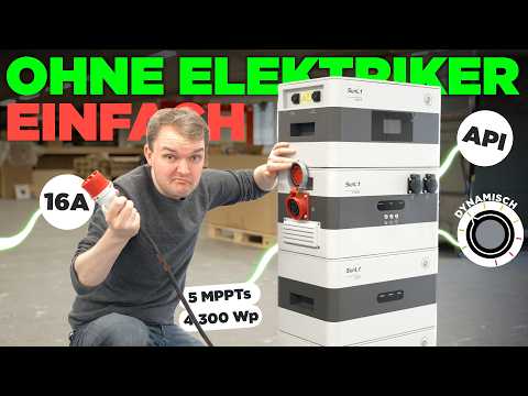 Sunlit EV3600: The PV storage system that anyone can connect themselves! (V2H & V2G)