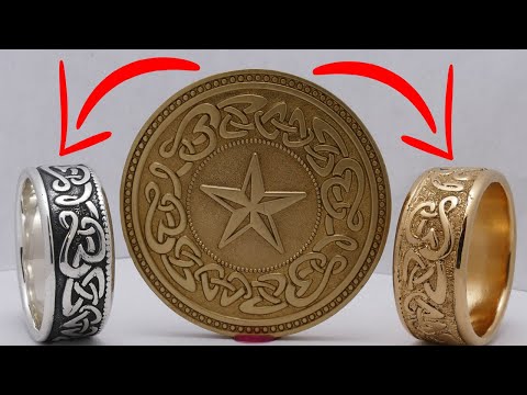 Making a Brass Coin into Gold and Silver Coin Rings