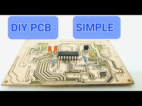 DIY Making PCB At Home: No Heat Needed! ( Toner Transfer Method )