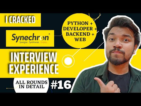 Synechron Interview Experience | Python/Django Developer Interview Question Answers | Web Developer