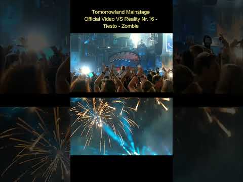 Tomorrowland Mainstage Official Video VS Reality Nr. 16 - Tiesto - Zombie - 2019