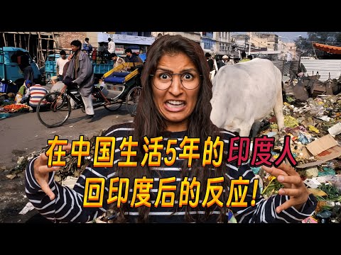在中国生活了5年的印度人回印度后的反应！The reaction of an Indian who spent 5 years in China after returning to India!