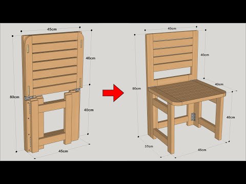 HOW TO MAKE A SIMPLE FOLDING CHAIR STEP BY STEP