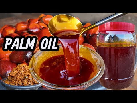 HOW TO MAKE PALM OIL BY LEAHSCREEN !! AFRICAN MOST WANTED COOKING OIL...