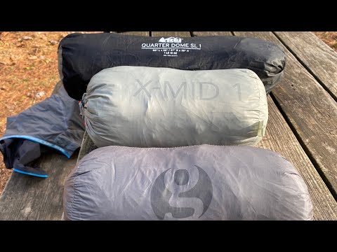 Tent Showdown between the Durston X-mid 1p, the Gossamer Gear 1p and REI quarter dome SL1!