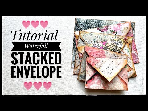 Tutorial - Waterfall Stacked Envelope Junk Journal