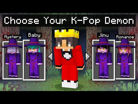 Minecraft, But You Can CHOOSE YOUR SCARY K POP DEMON…