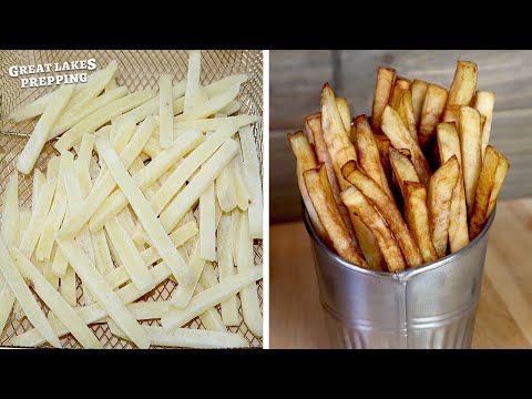 Make REAL Homemade Freezer Fries (DIY frozen French fries from scratch w/ fresh potatoes)