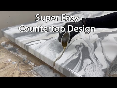 Resin Countertop Design in under 30 Minutes!