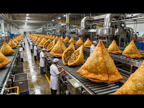 Inside the Samosa Factory | Mass Production of Crispy Samosas | How It's Made